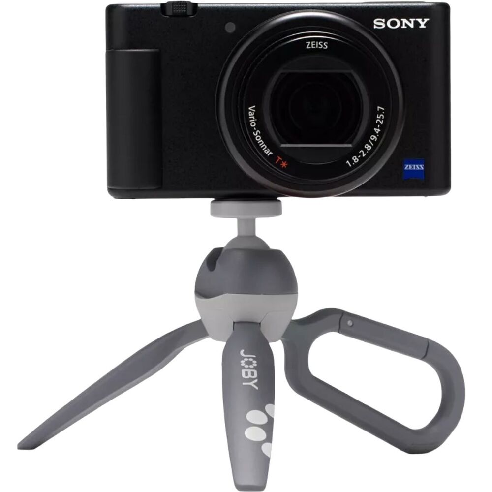 JOBY HandyPod Clip Tripod Phone Mount Foldable Tabletop Grey Vlogging Camera